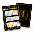 Pocket Edge Blackjack Basic Strategy Card — S17 / Stand on Soft 17